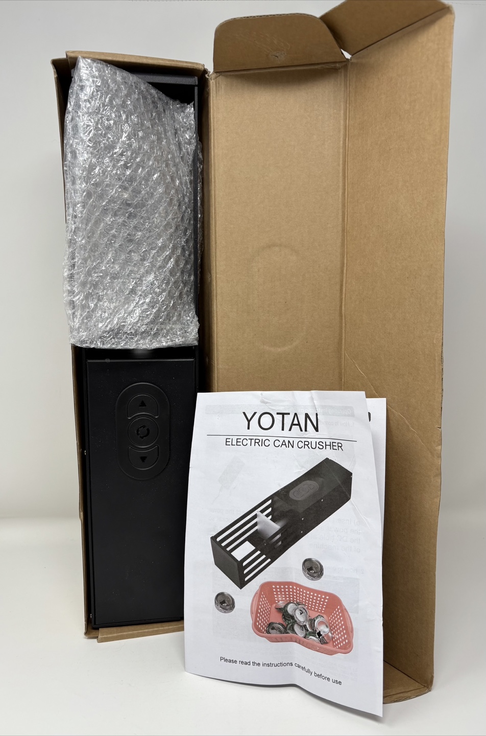 YOTAN Electric Automatic Can Crusher - Wall Mounted Recycling