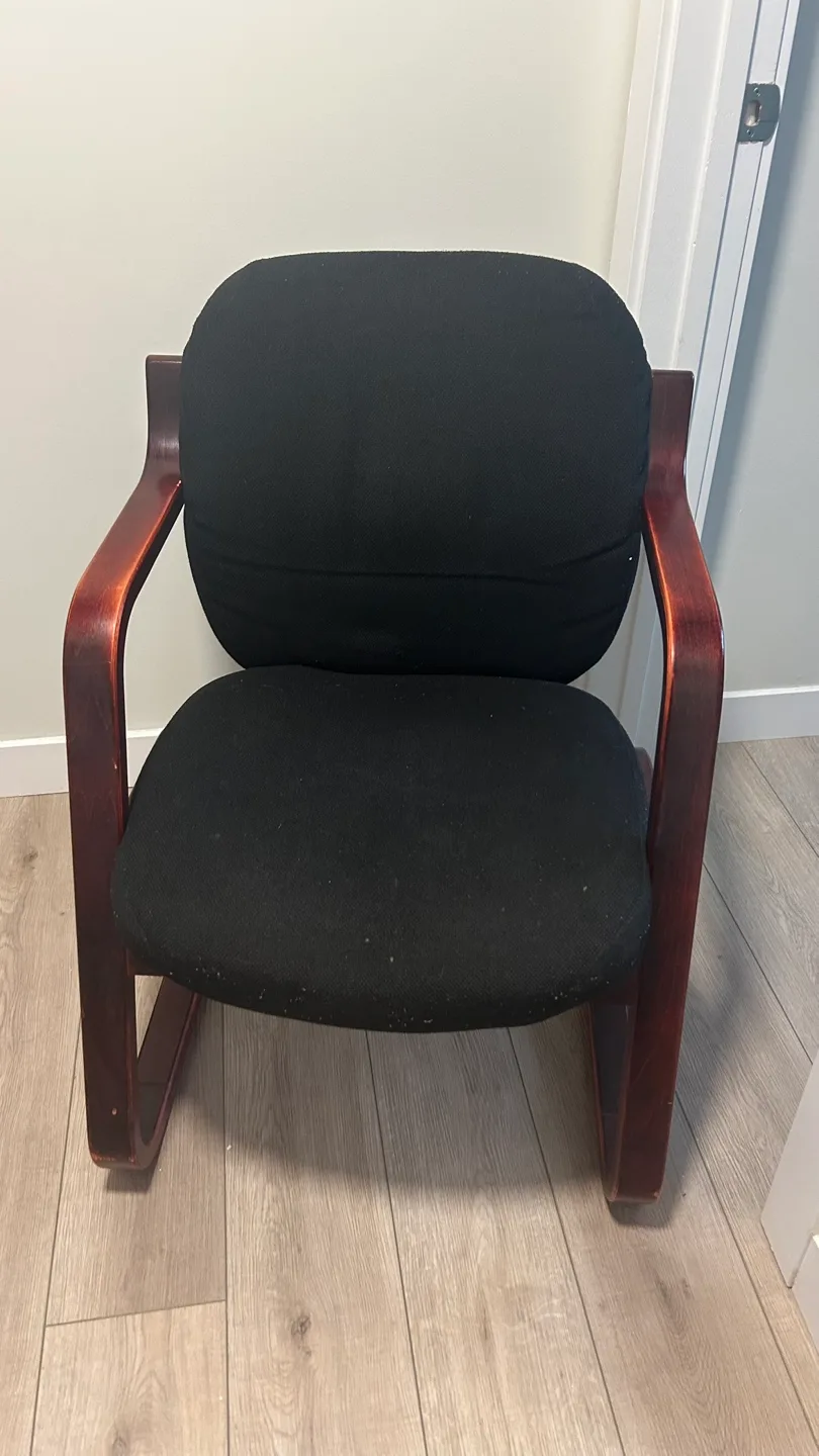 two black arm chairs thumbnail