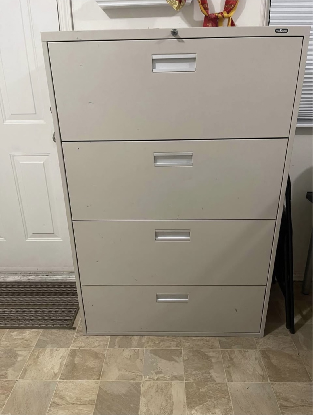 Four-Drawer Metal Filing Cabinet