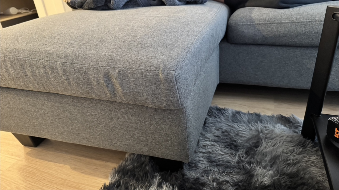 Grey Sectional Sofa with Ottoman - photo 4
