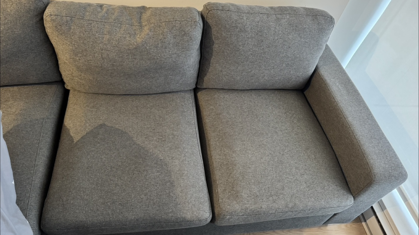 Grey Sectional Sofa with Ottoman - photo 2