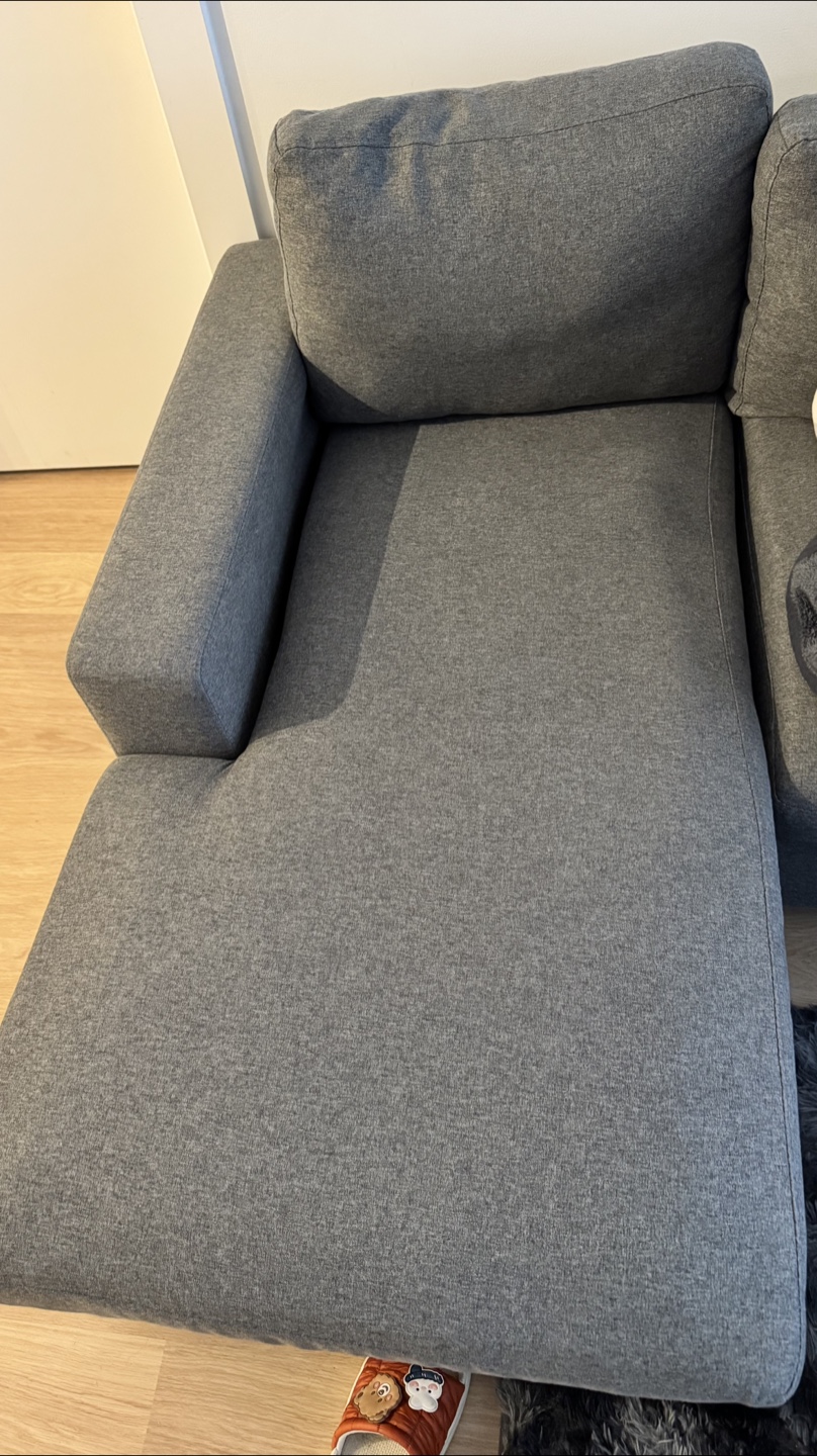 Grey Sectional Sofa with Ottoman - photo 3