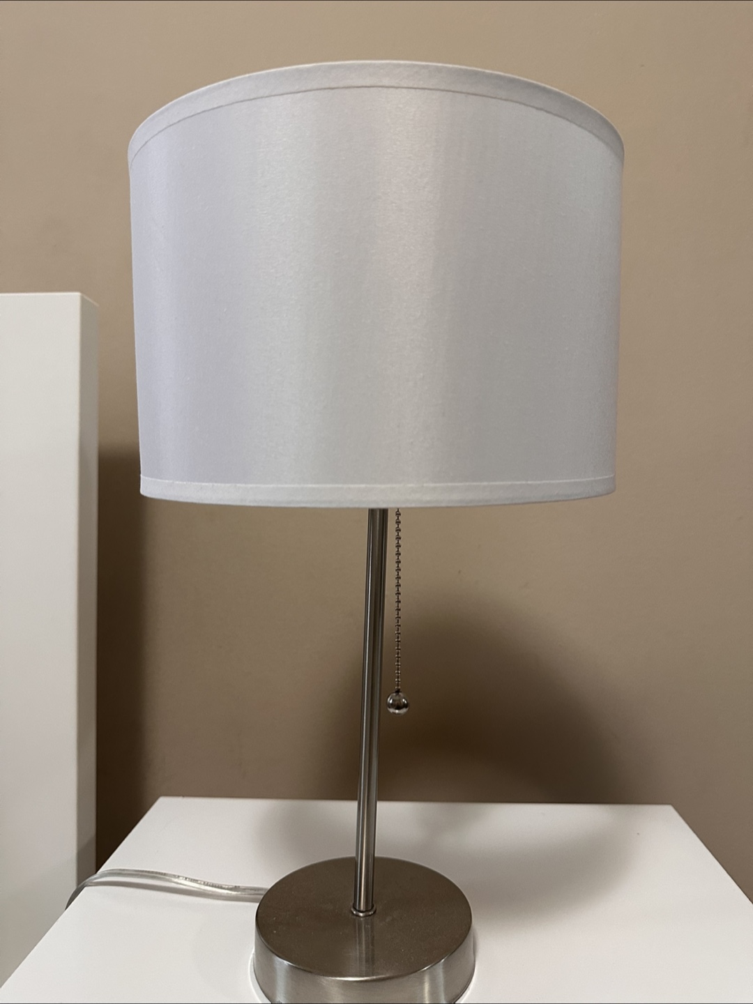 White Two-Drawer Nightstand - photo 4
