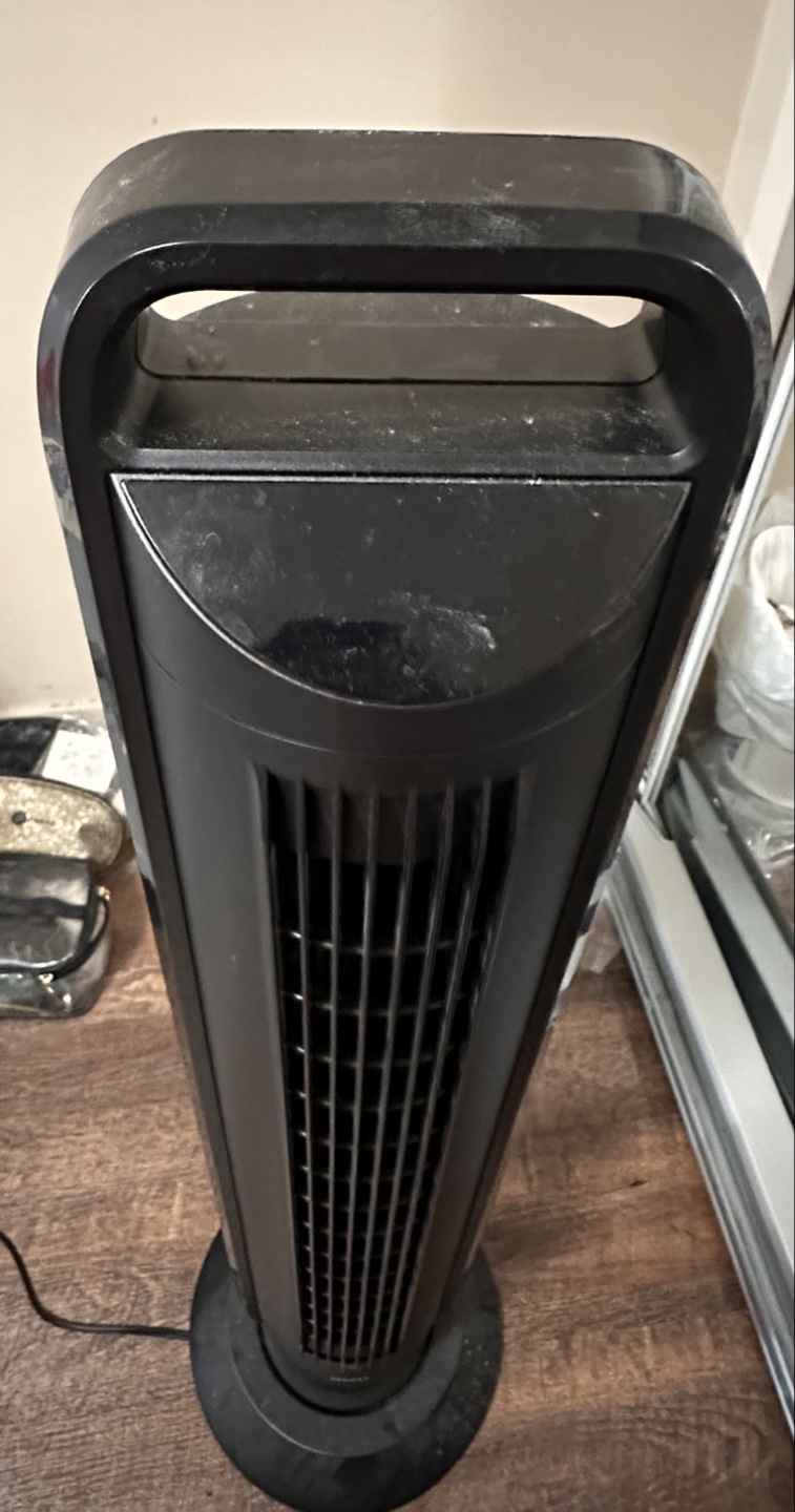 Seville Classics Oscillating Tower Fan with Remote