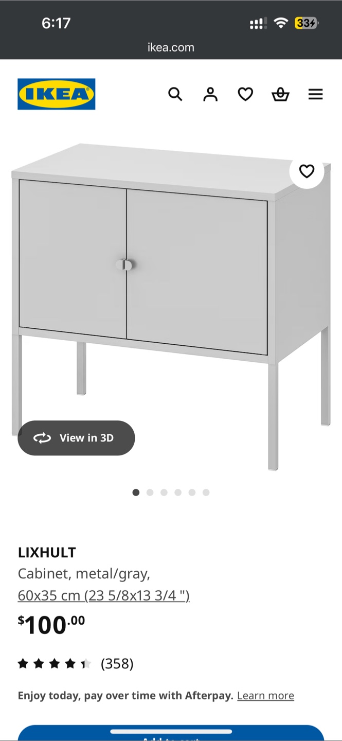 IKEA LIXHULT Metal Cabinet - Grey - photo 2