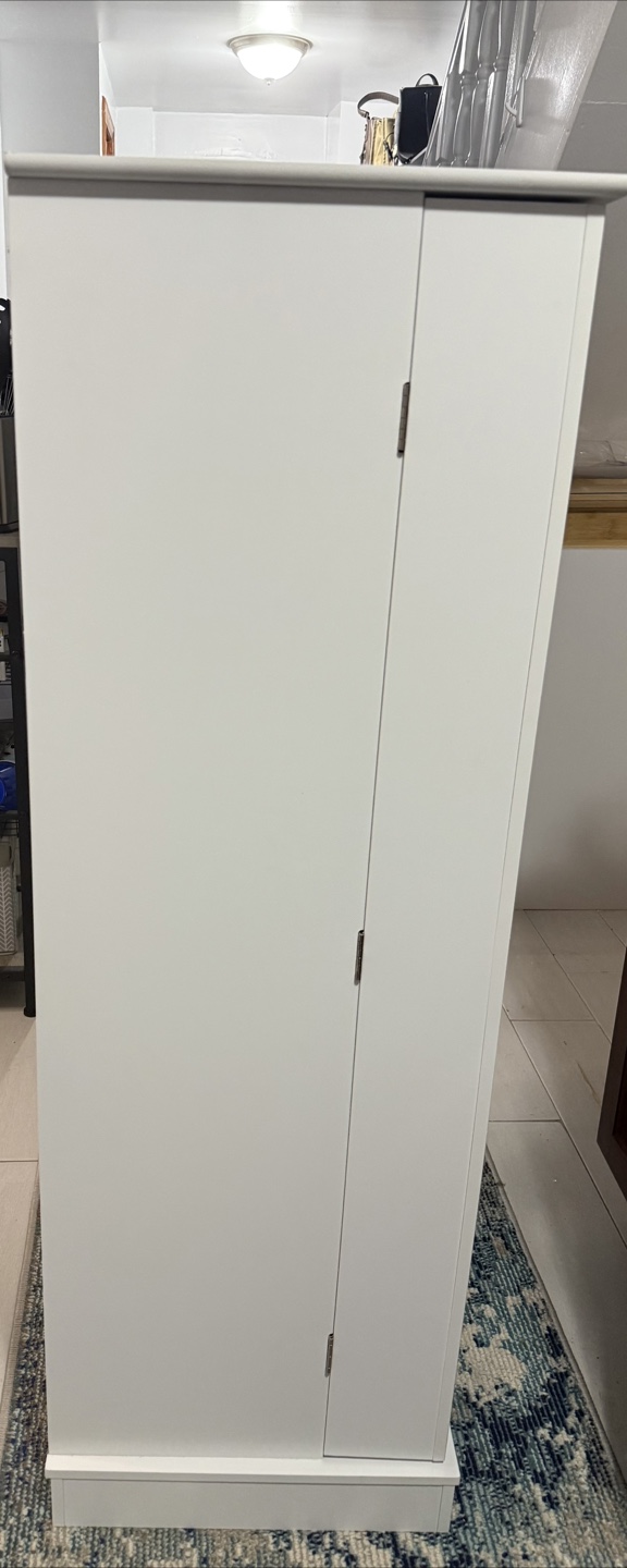 White Pantry Cabinet with Shelves - photo 3