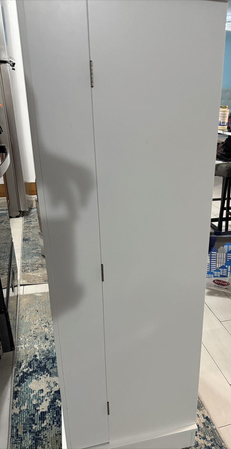 White Pantry Cabinet with Shelves - photo 5
