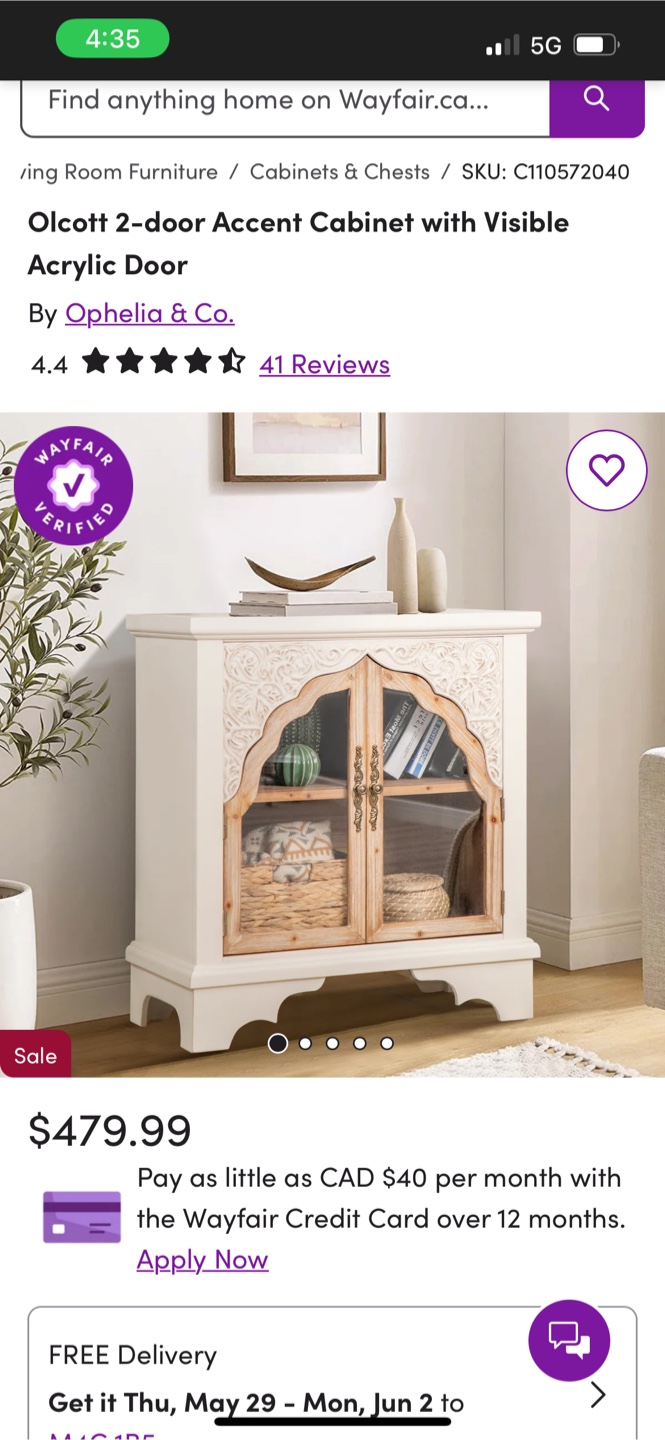 Ophelia & Co. Olcott 2-Door Accent Cabinet - photo 4