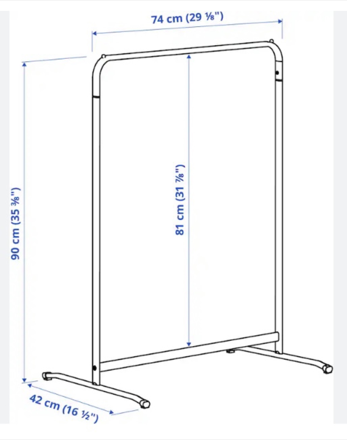 IKEA MULIG Clothes Rack - White - photo 2
