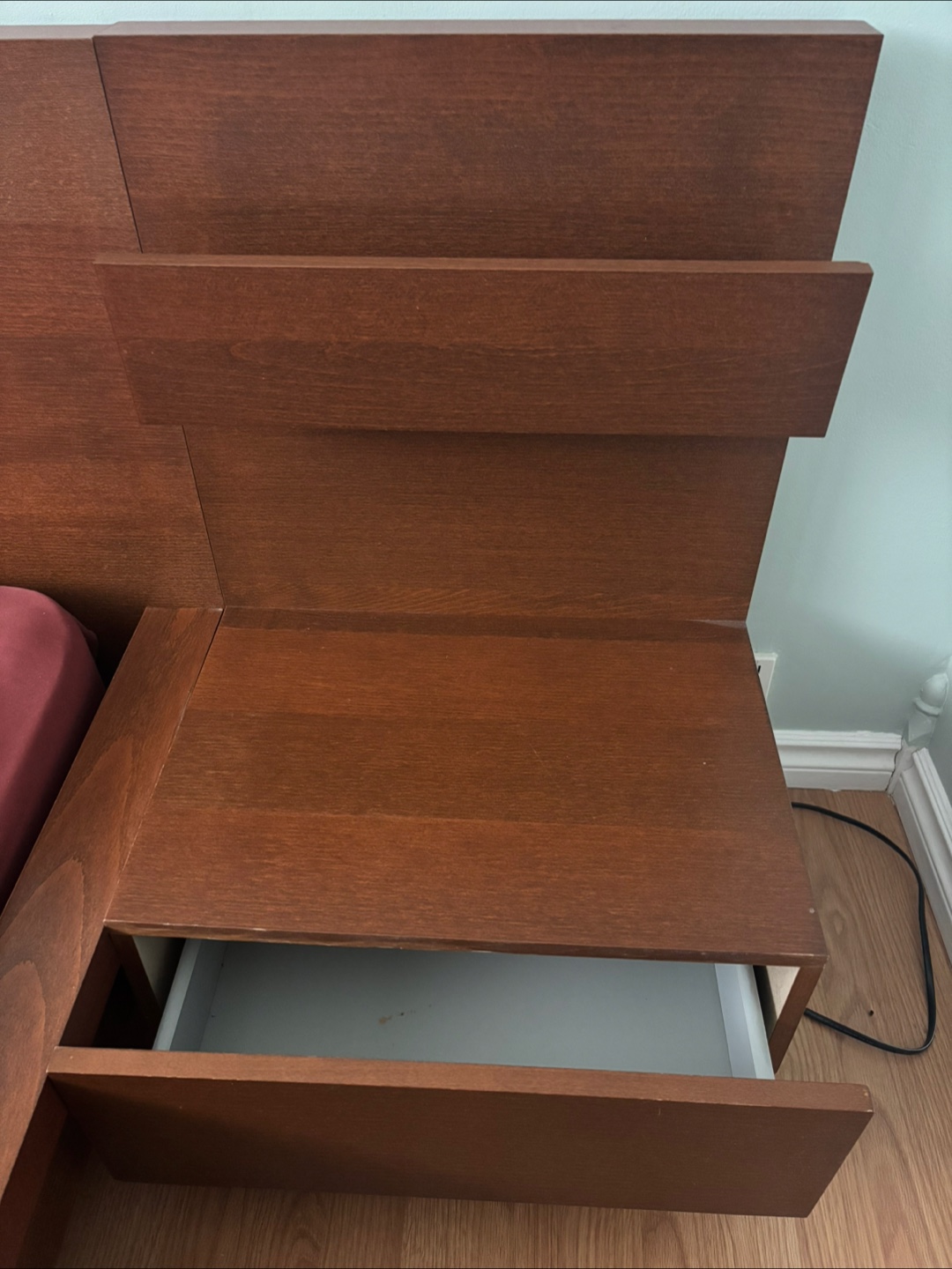 Queen Size Bed Frame with Built-in Nightstands - photo 4