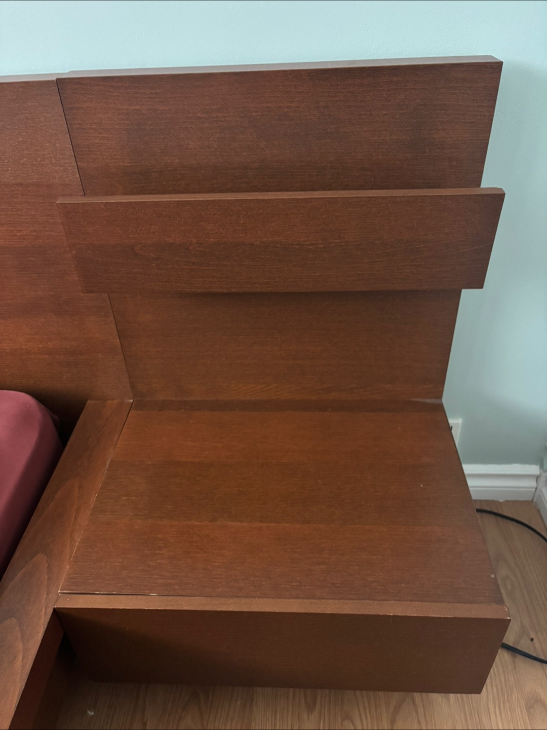 Queen Size Bed Frame with Built-in Nightstands - photo 3