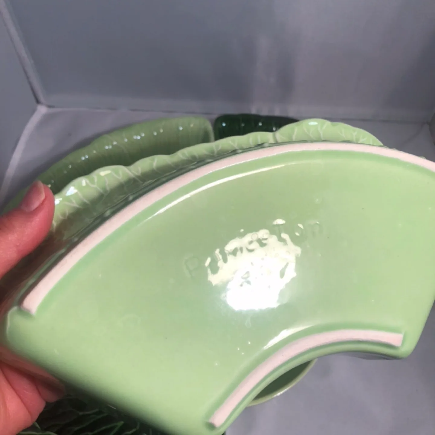 Vintage Cabbage Serving Bowl and Divided Platter image indicator(5)