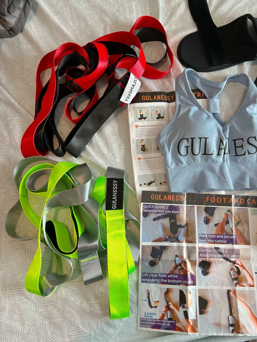 Stretching & Fitness Set (12 Loops 2 Straps,Accessories) image indicator(2)