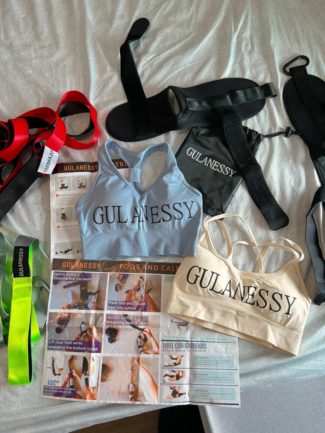 Stretching & Fitness Set (12 Loops 2 Straps,Accessories) image indicator(9)