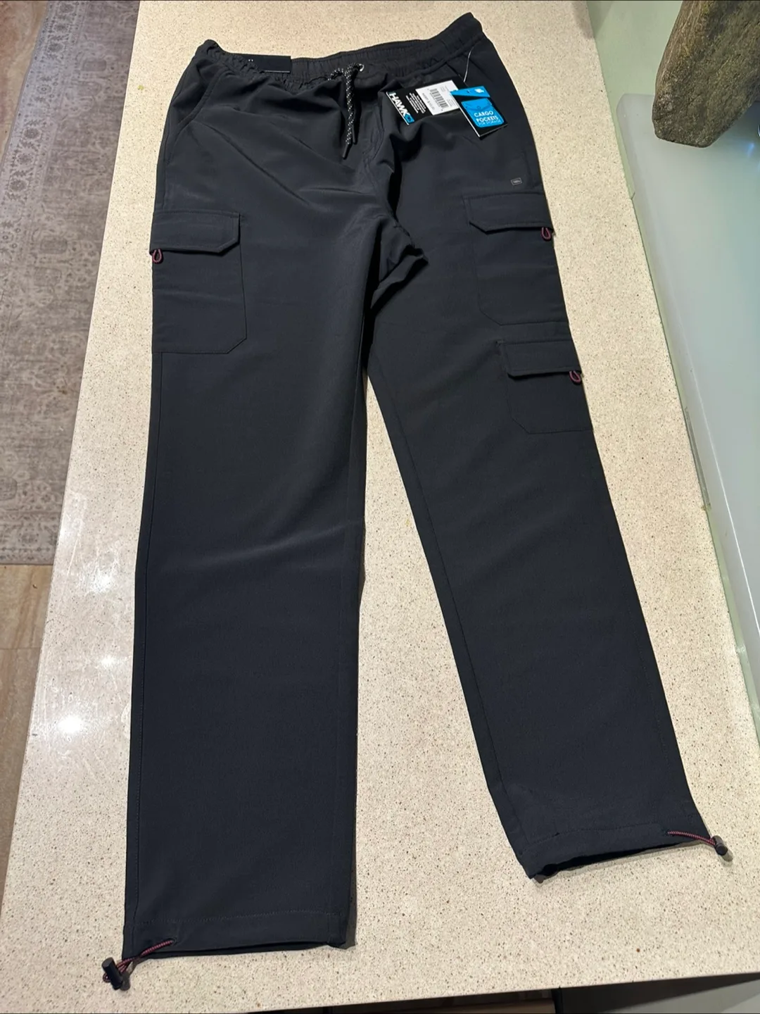 Men's HAWK Cargo Pants - Size M/L - Black thumbnail