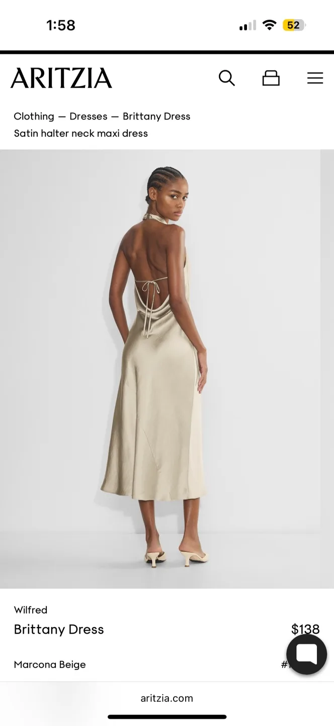 Aritzia Brittany Dress Size S NWT image indicator(2)