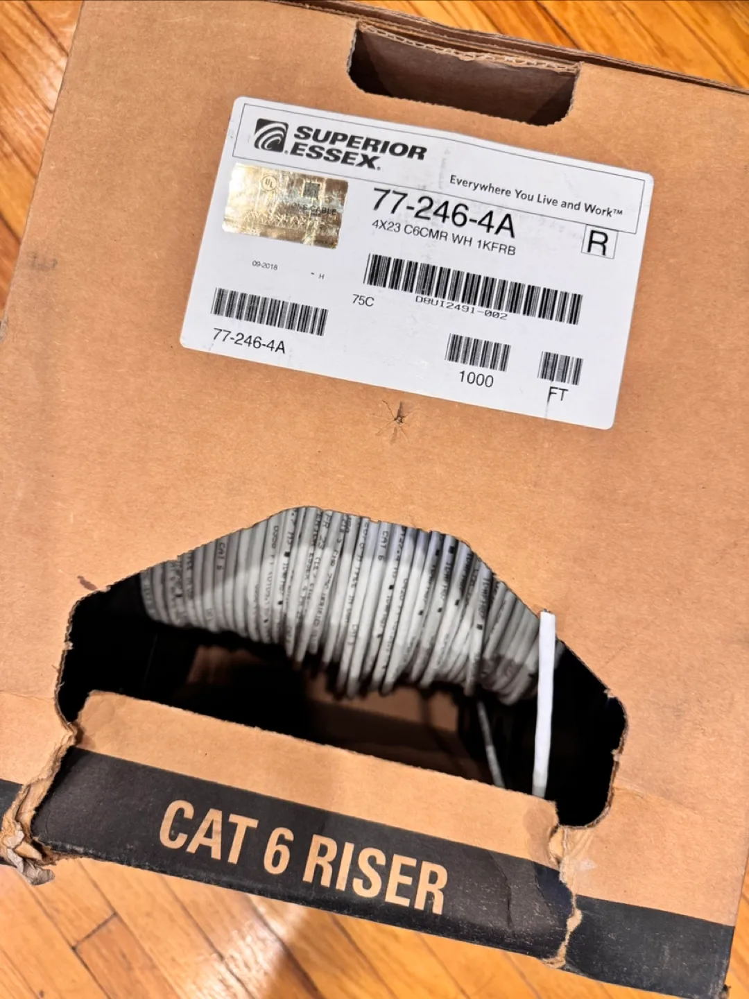 Superior Essex CAT 6 Riser Cable - 446 ft image indicator(2)