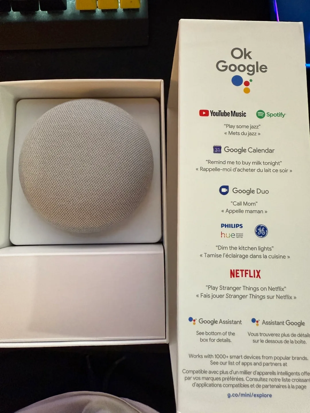 Google Nest Mini (2nd Gen) - Chalk image indicator(2)