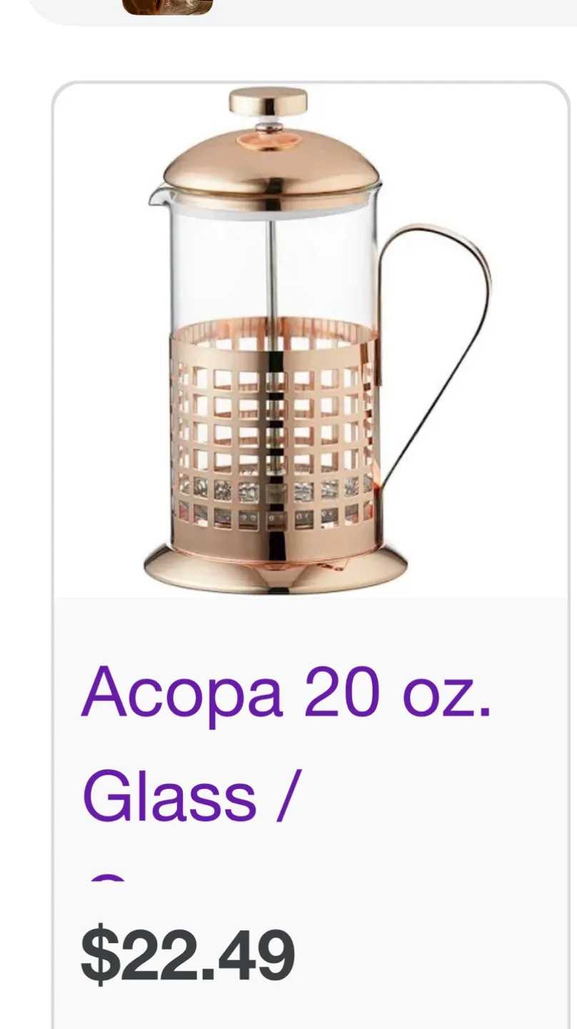 Copper French Press Coffee Maker image indicator(2)