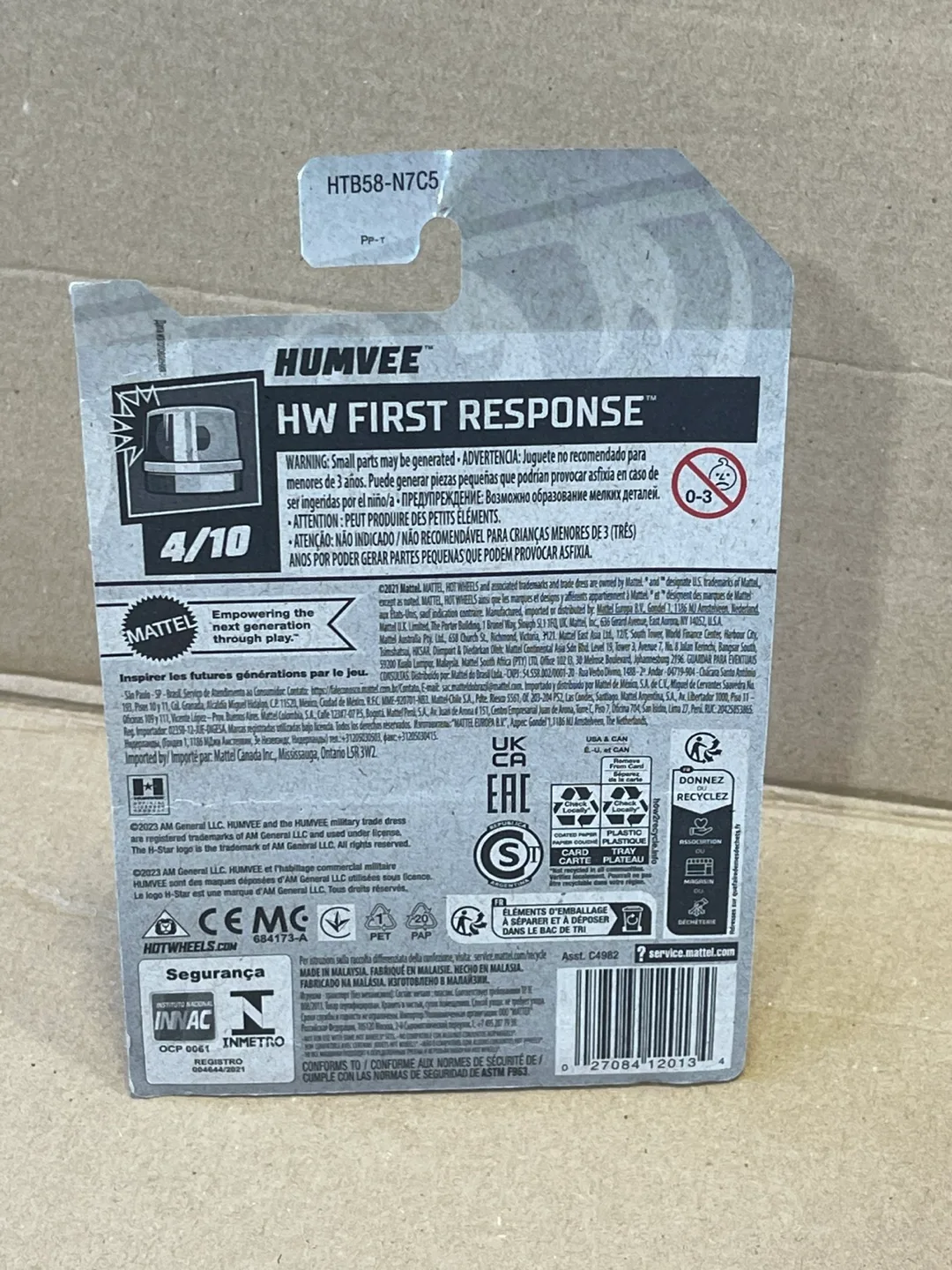 Hot Wheels HW First Response Humvee 4/10 33/250 image indicator(2)