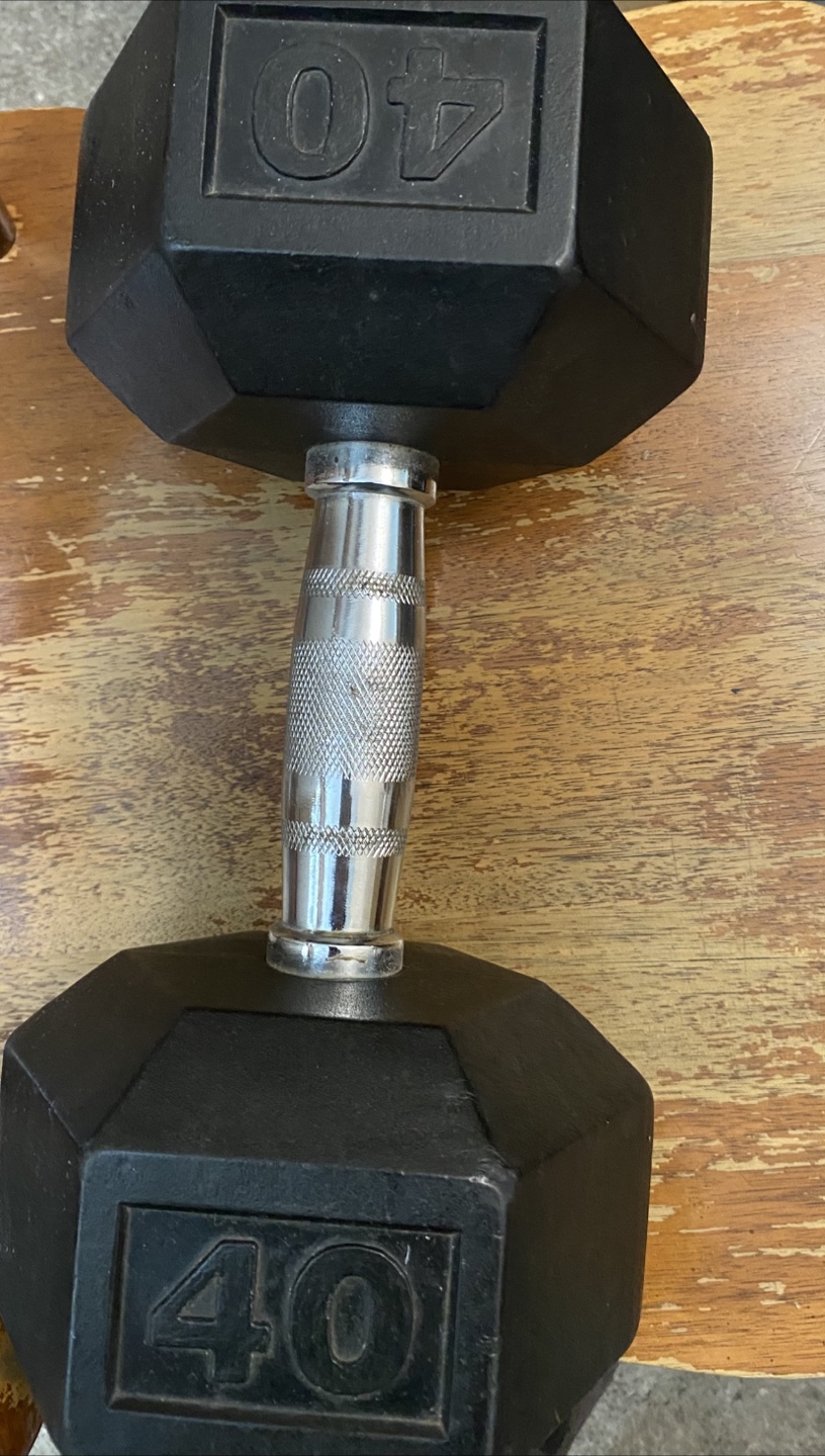 40lb Hex Dumbbell