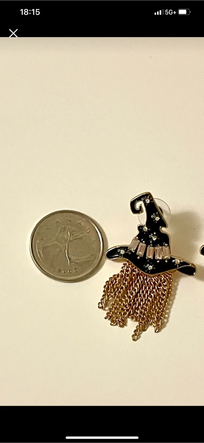 Witch hat earrings🎃 image indicator(4)