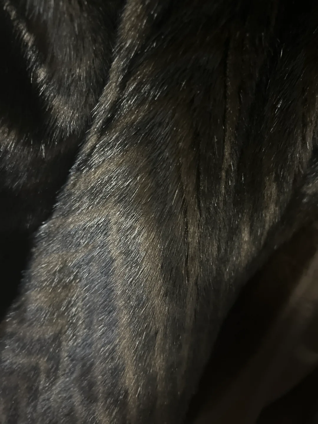 Ellen Tracy Black Faux Fur Coat - Size L/G image indicator(2)