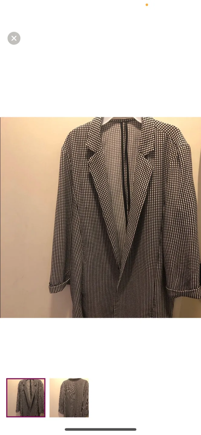 Moving Sale - Checkered work blazer thumbnail
