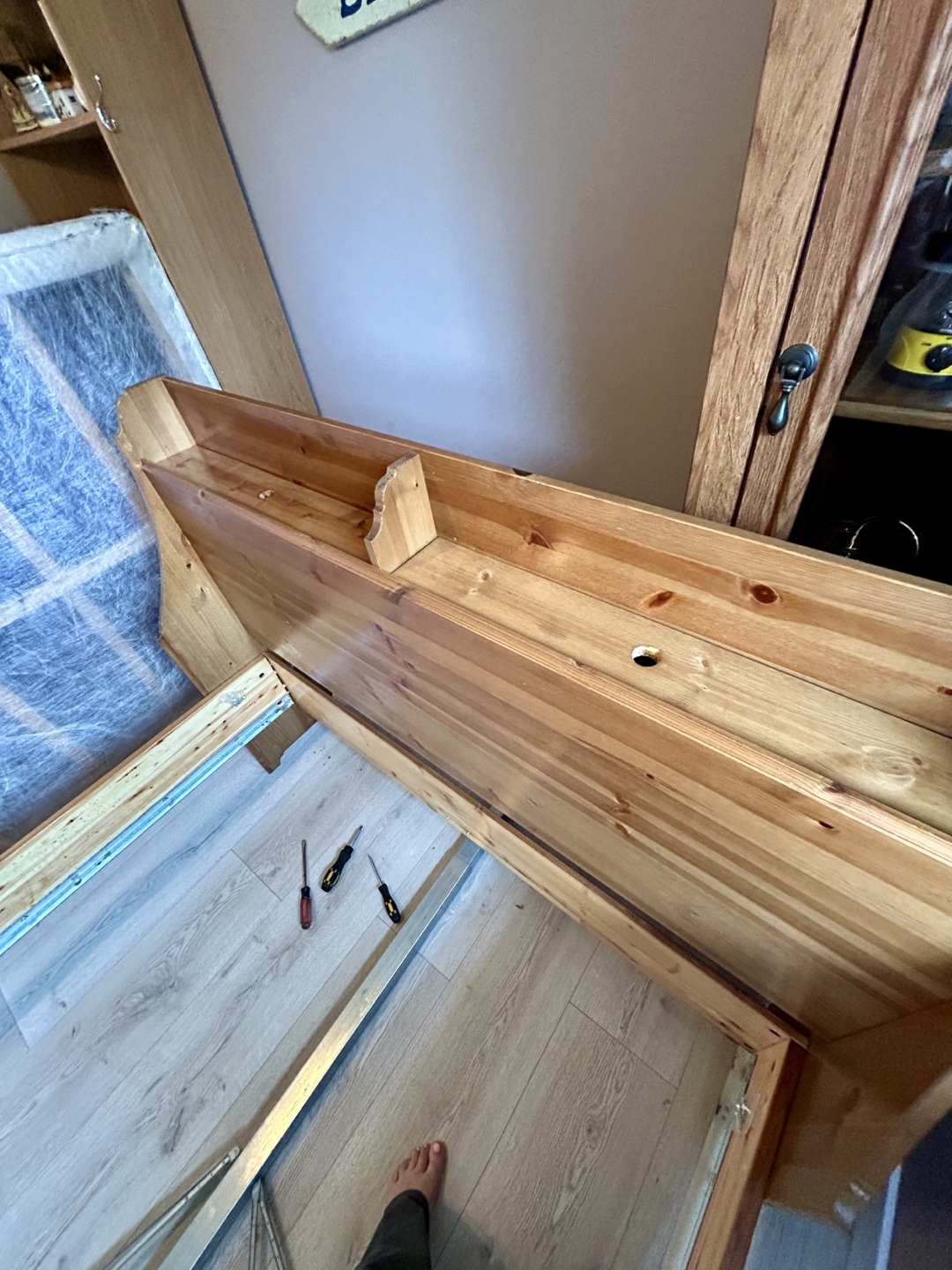 Double Bed Frame with Headboard Storage - photo 4