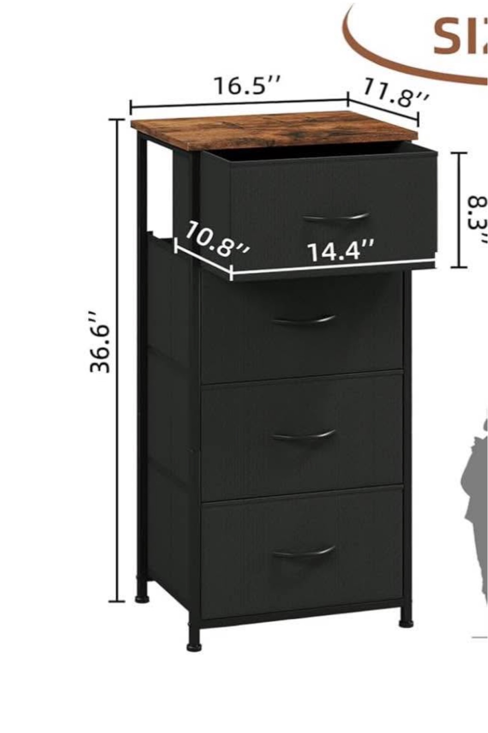 Four-Drawer Chest of Drawers, dresser - photo 4