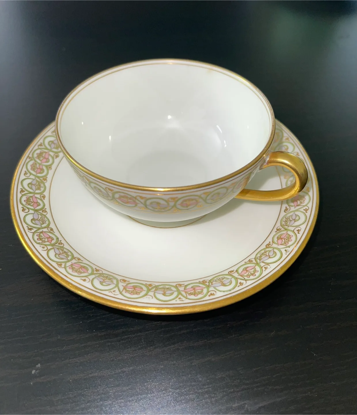 Antique Limoges Teacup and Saucer Set thumbnail