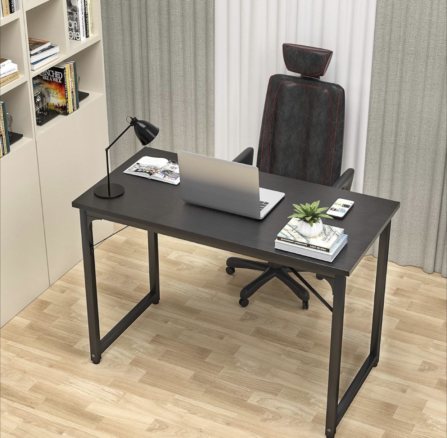 Modern Black Computer Desk - photo 5