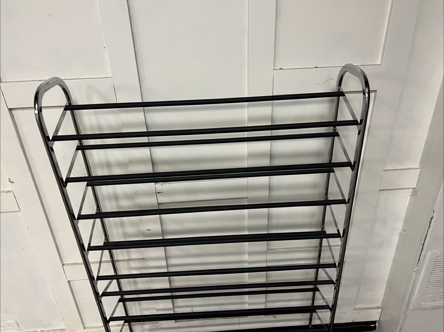 Chrome Rolling Shoe Rack - photo 2
