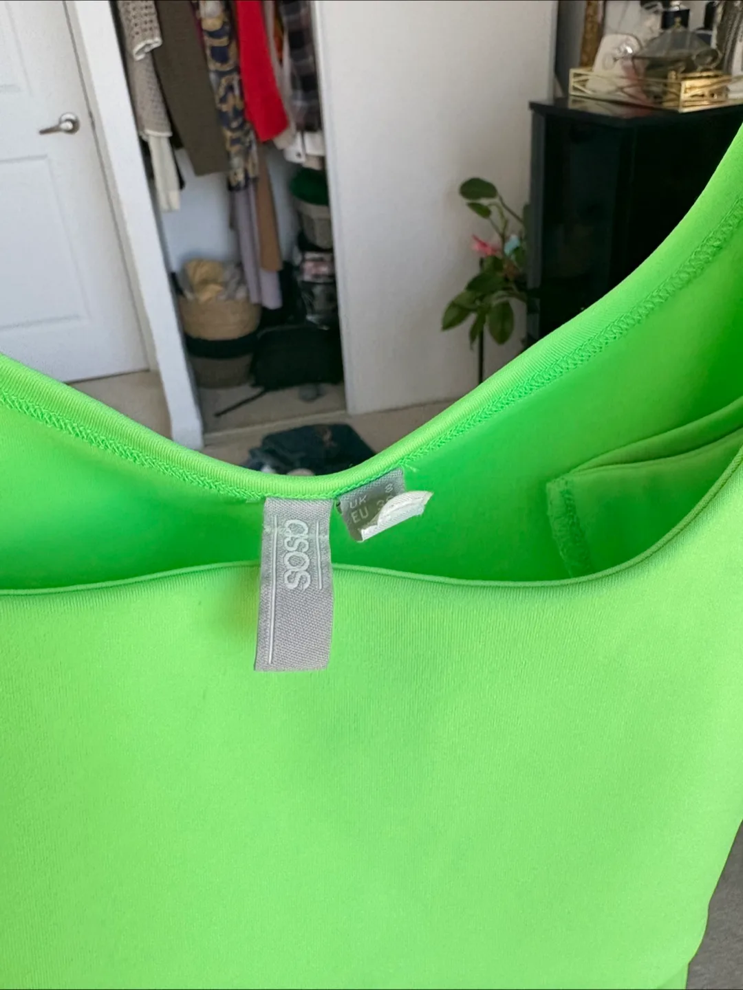 ASOS Lime Green Cut-Out Bodysuit Size 4 image indicator(2)