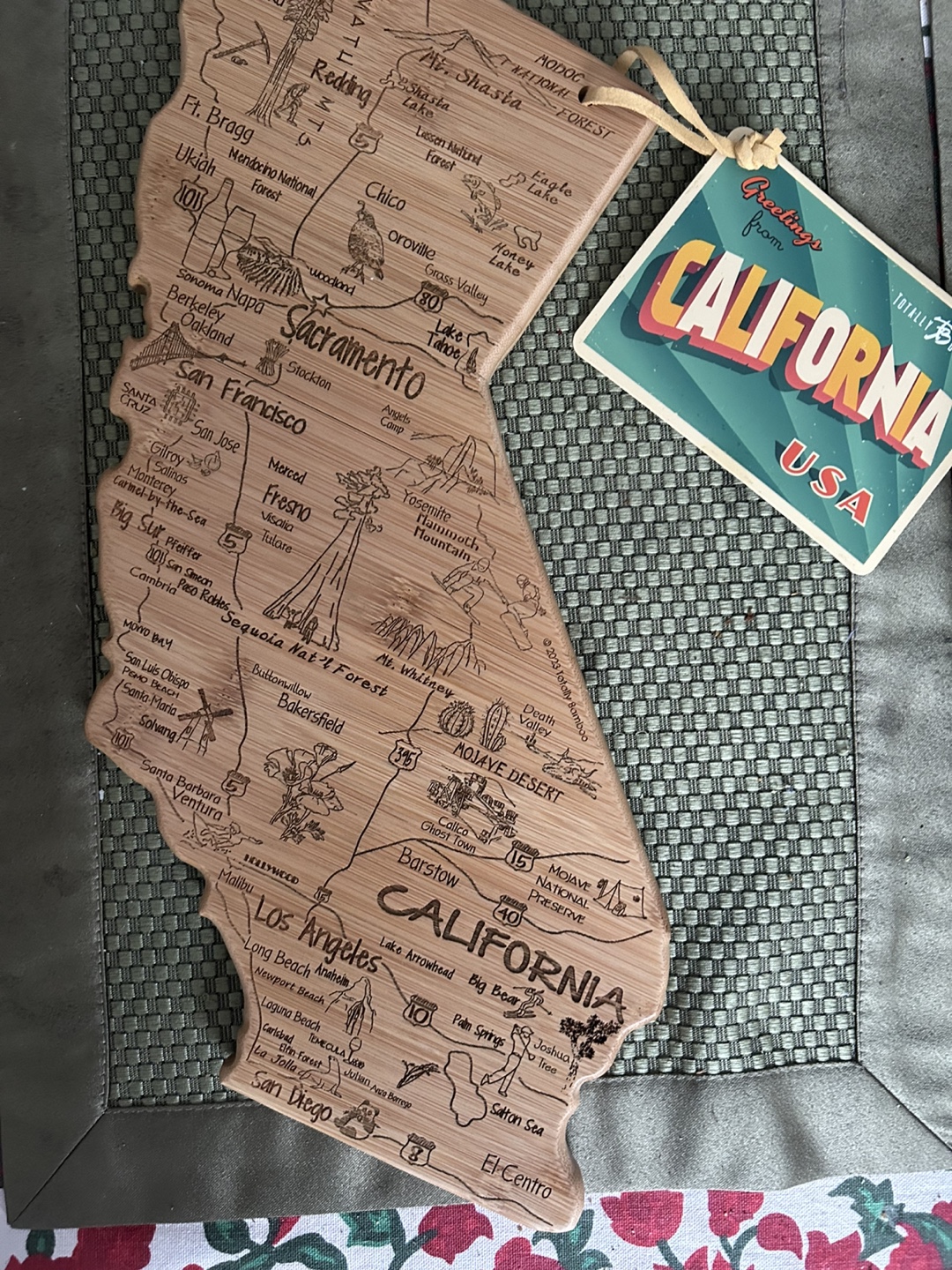 Sustainable Bamboo California Cutting & Serving Board - photo 2