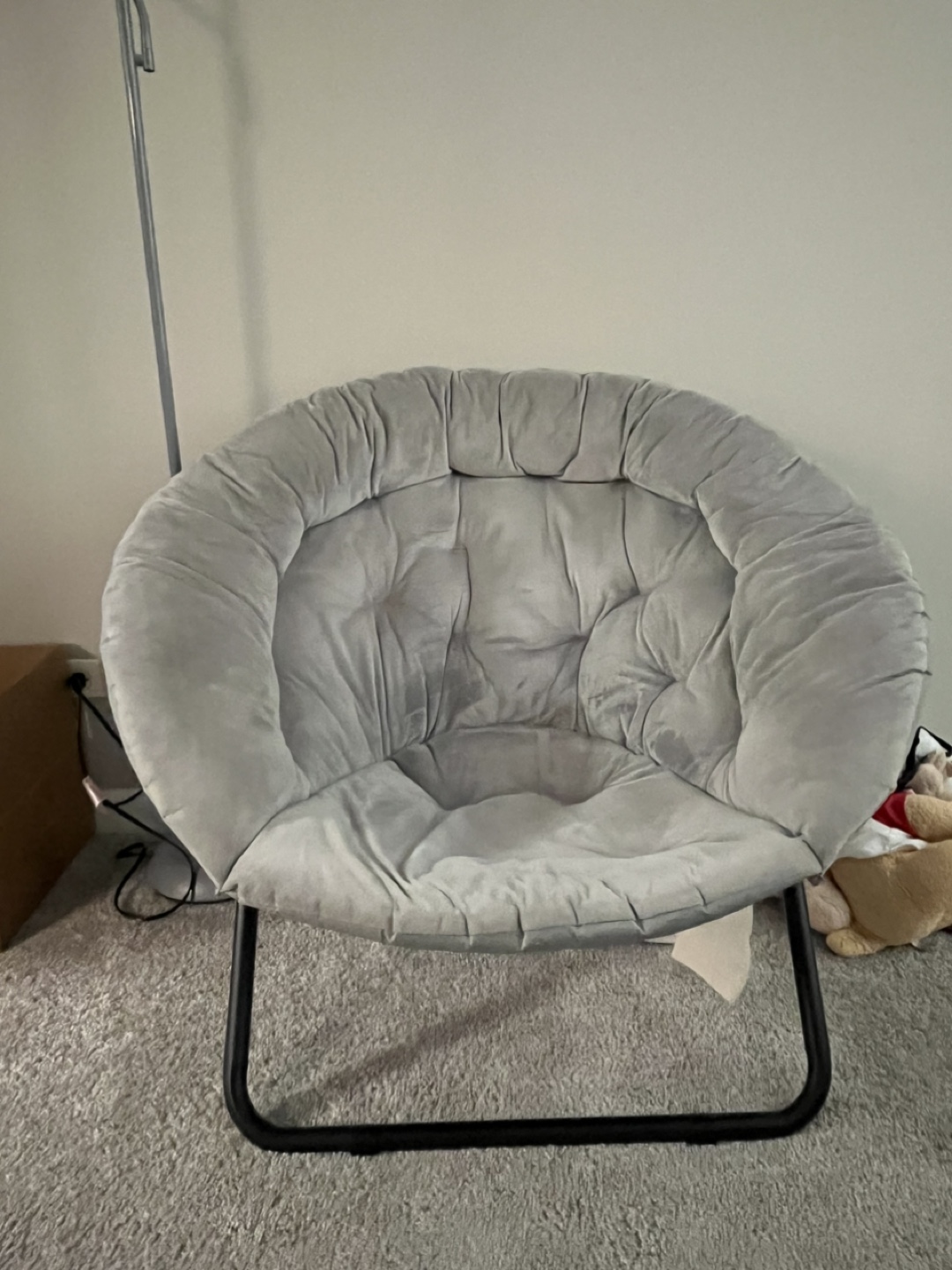 Gray Saucer Chair