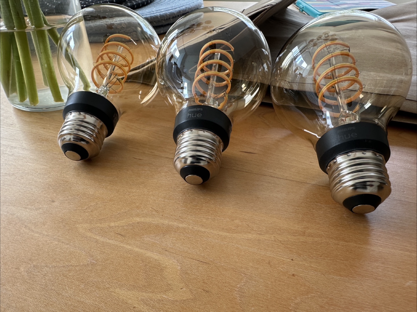Three Philips Hue Filament Smart LED Bulbs - photo 2