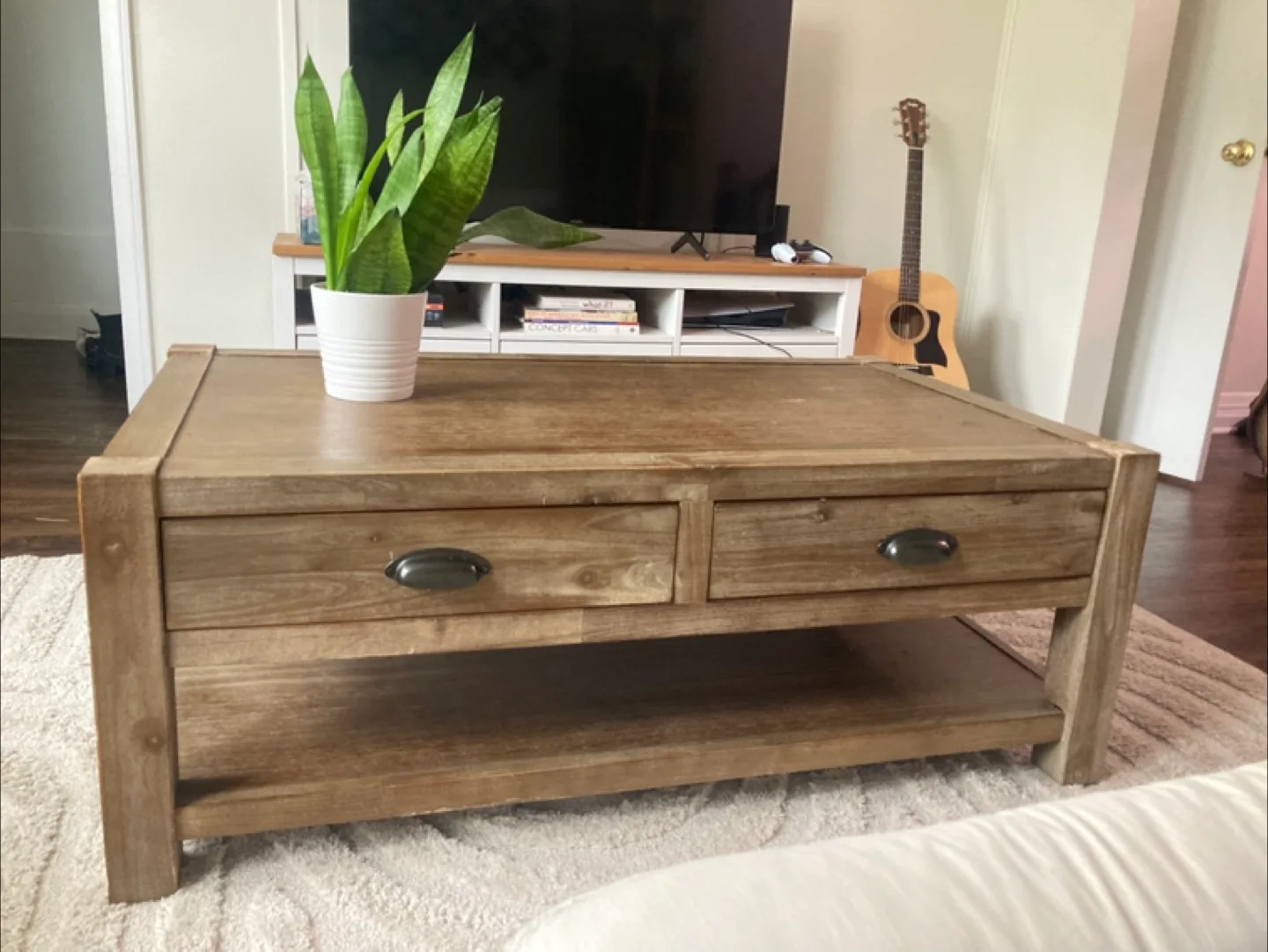 World Market Wooden Coffee Table with Storage