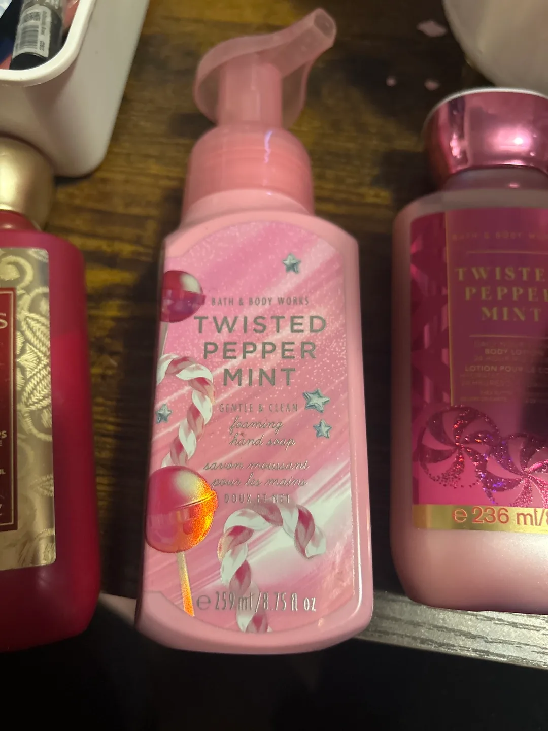 Bath & Body Works Twisted Peppermint and Luminous Lotion & Soap image indicator(3)