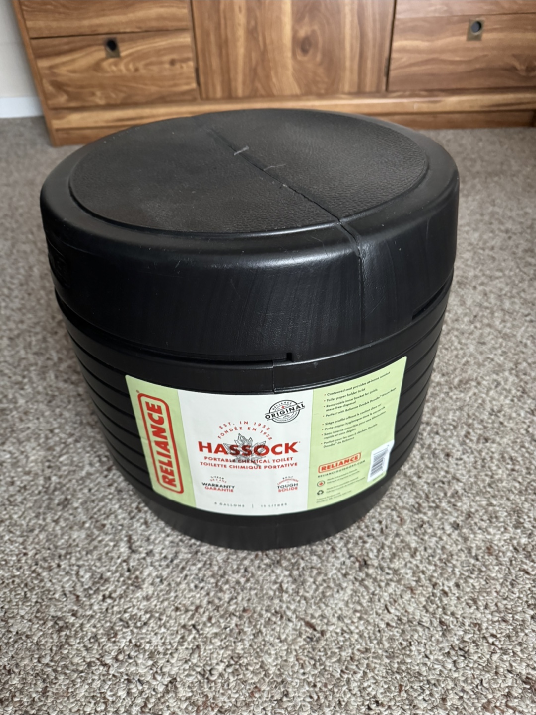 Reliance Outdoors Portable Toilet