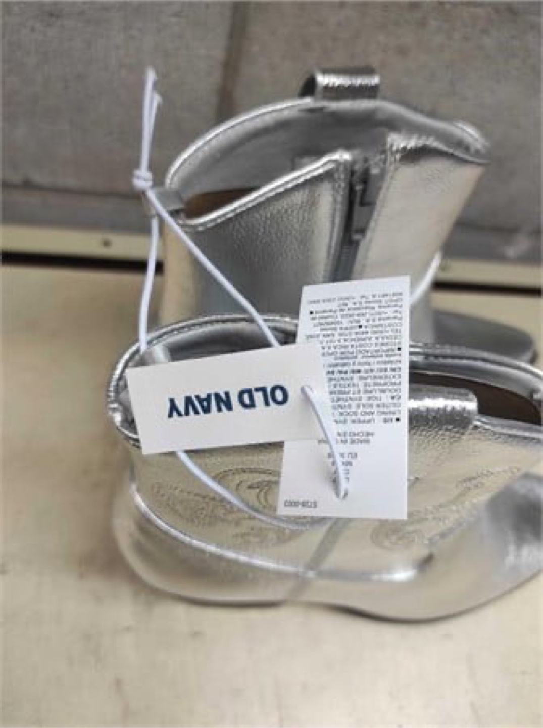 Silver faux leather Old Navy Western Boots - photo 2