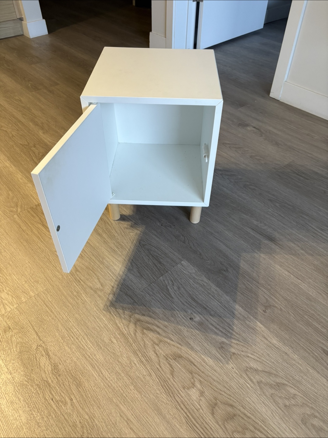 IKEA EKET White Cube Nightstand with Wooden Legs - photo 3