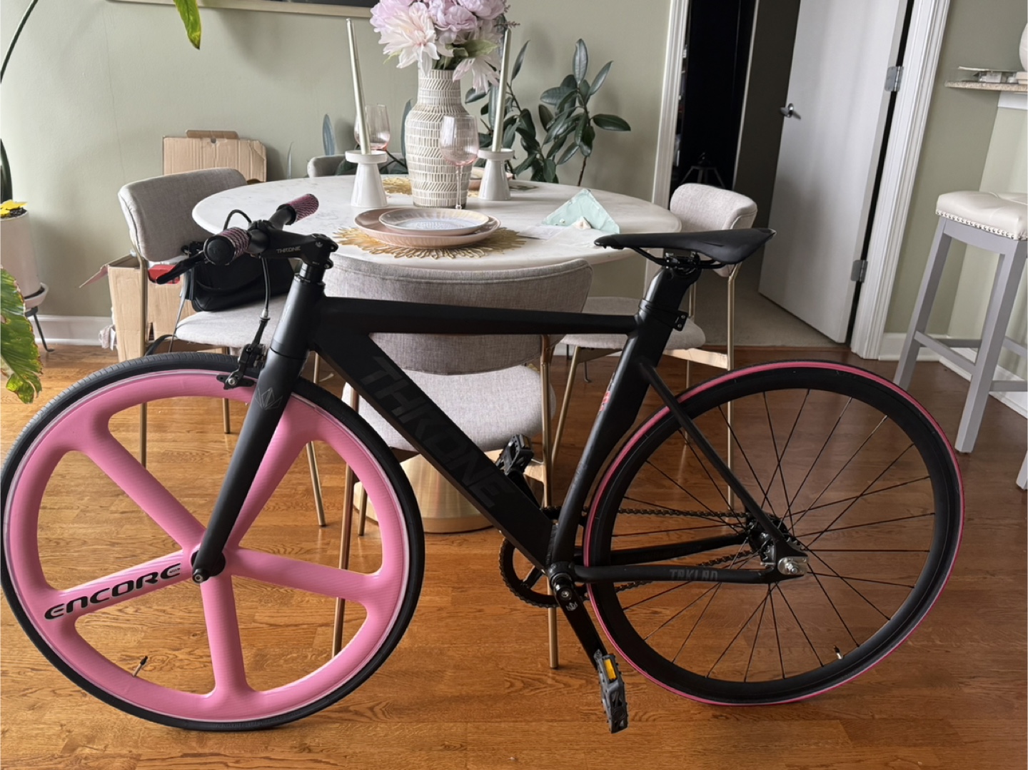Trione Encore Track Bike - Pink & Black