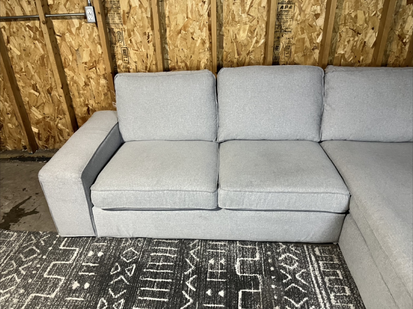 Free Delivery - IKEA KIVIK Sectional Couch – Light Gray - photo 5