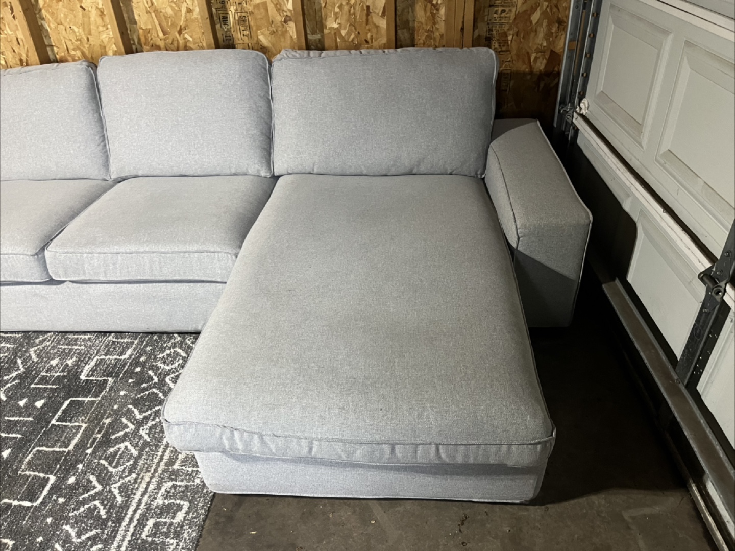 Free Delivery - IKEA KIVIK Sectional Couch – Light Gray - photo 4