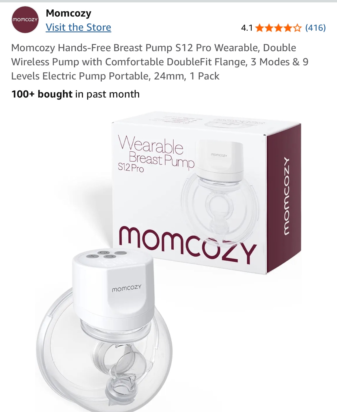 Momcozy S12 Pro Wearable Breast Pump