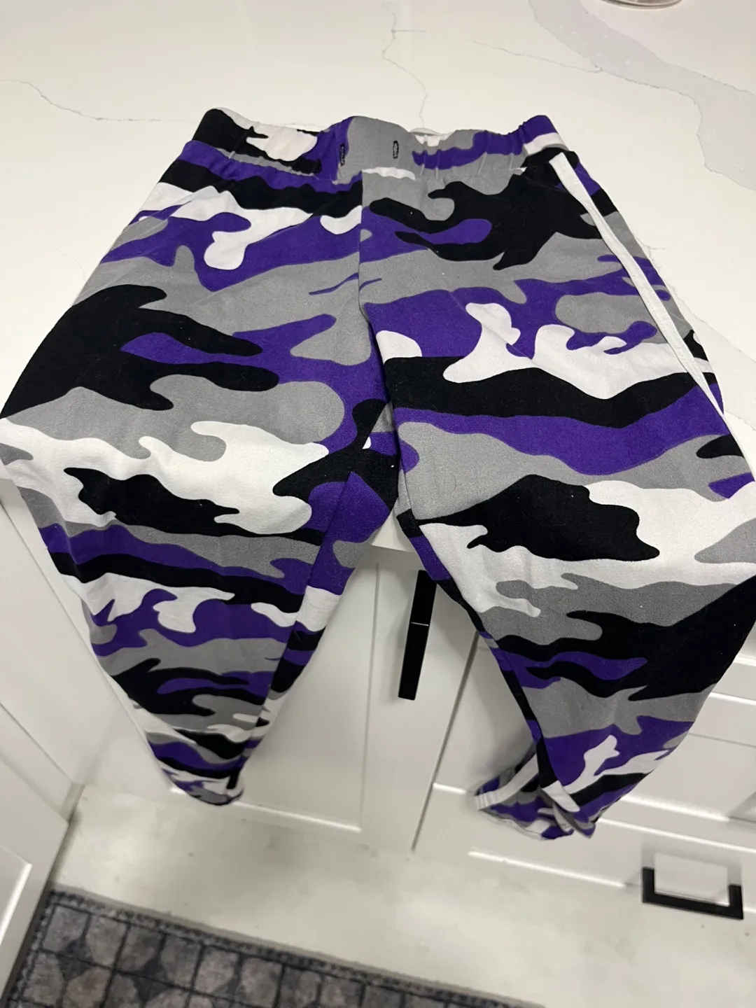 Purple and Grey Camo Leggings thumbnail