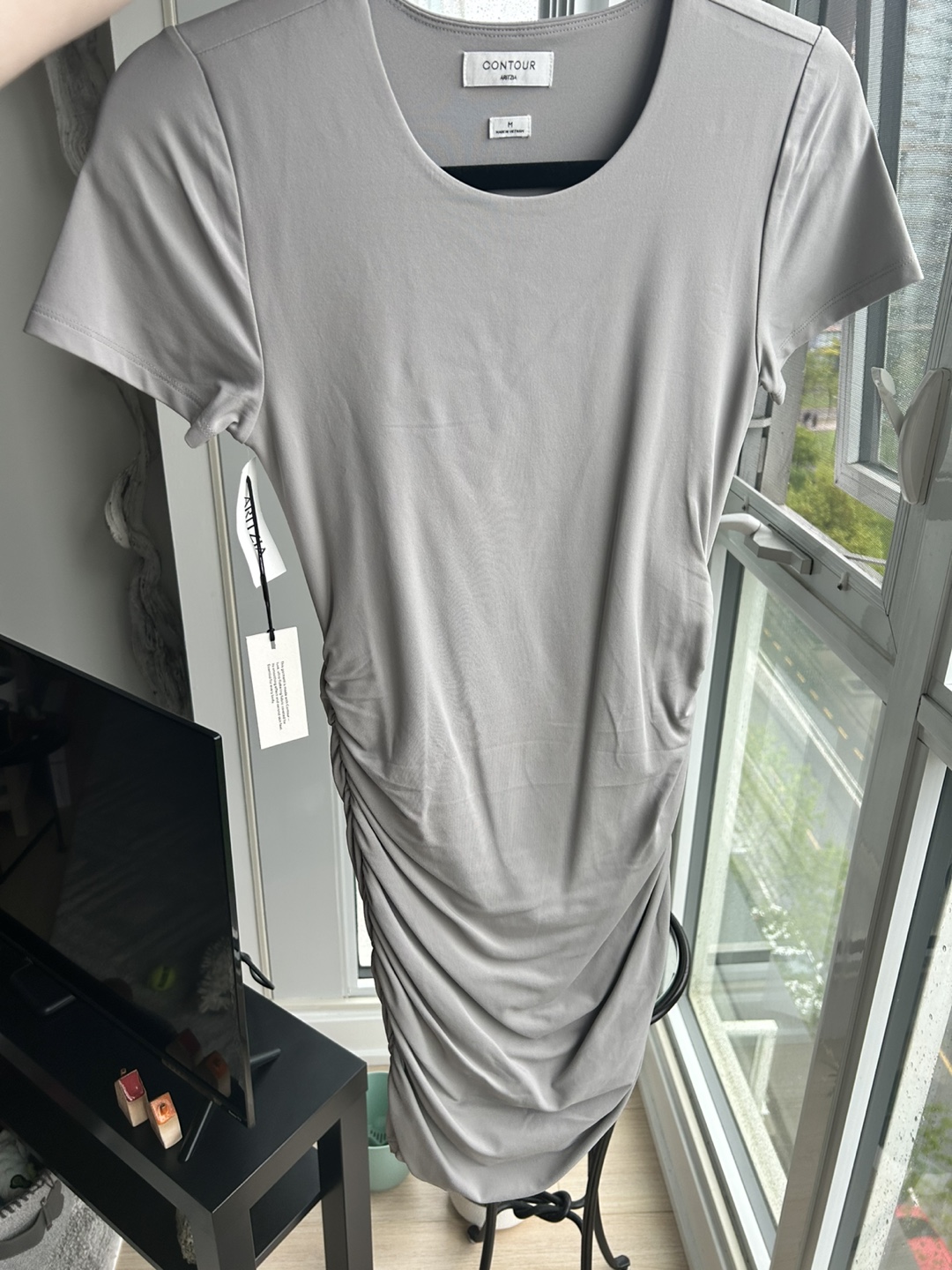 Aritzia Contour Ruched Dress - Size M