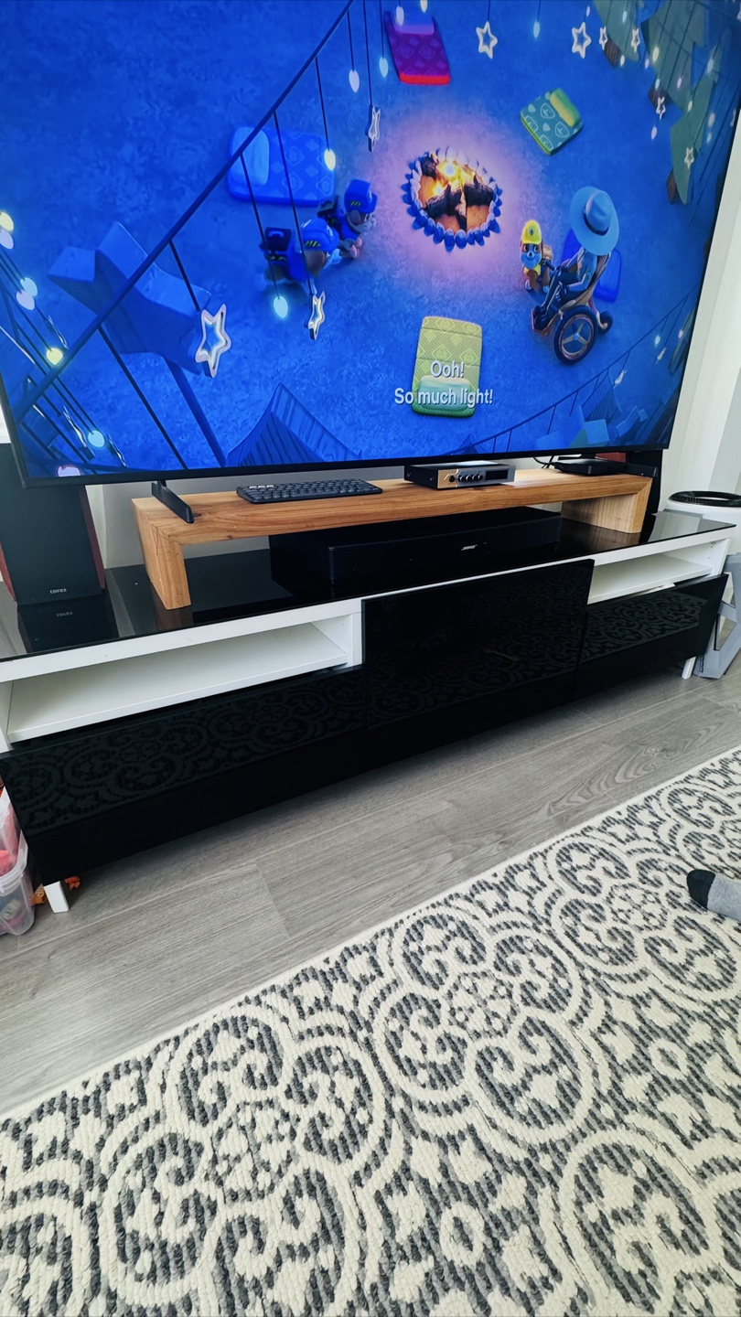 Modern TV Stand with Two Drawers