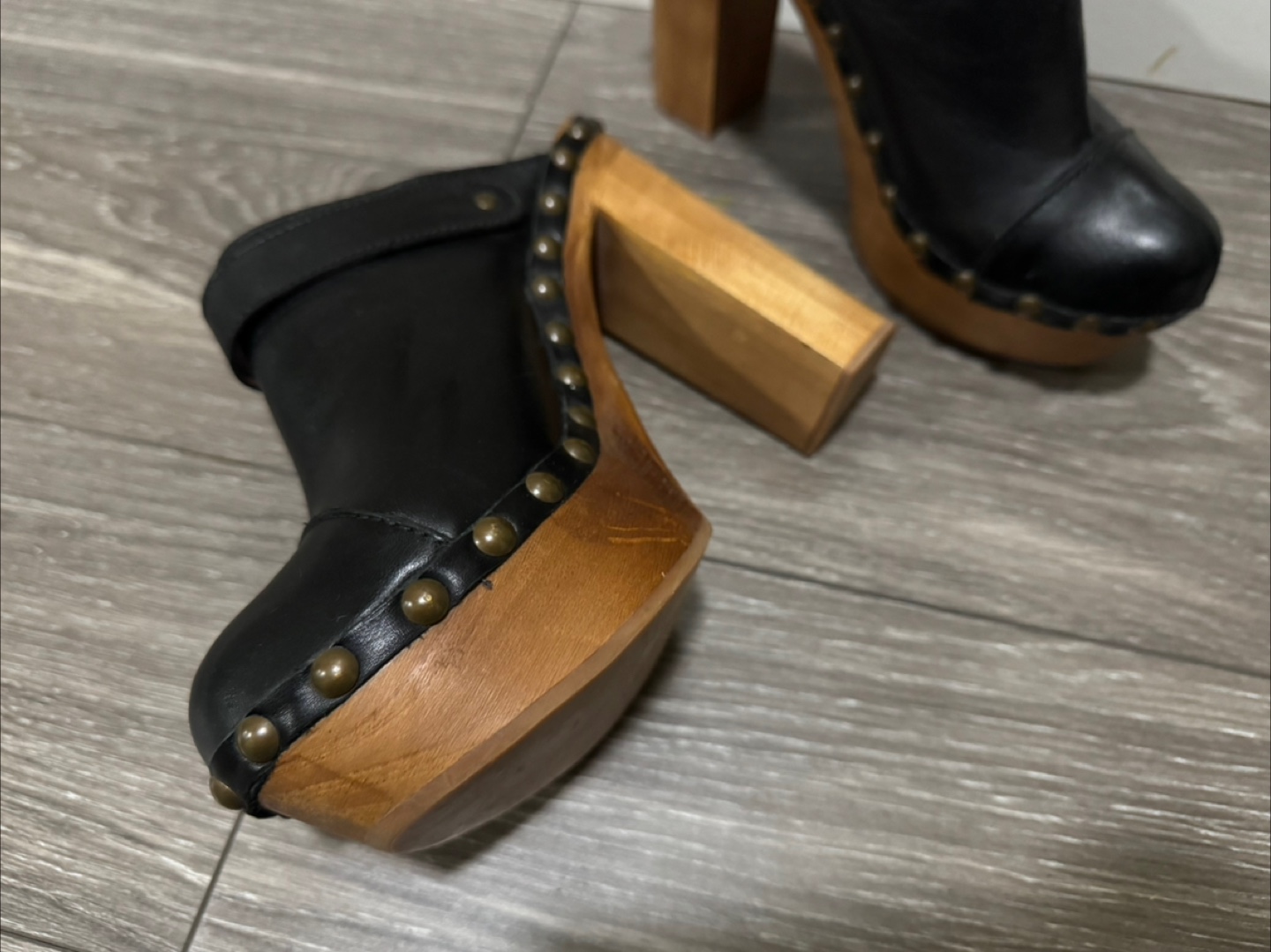 Jeffrey Campbell WOODIES platform Clogs (Gently Used) - photo 2
